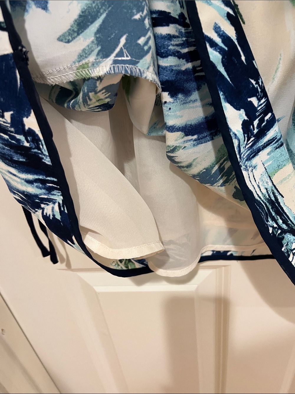 Adelyn Rae Abstract Print Cold Shoulder Dress - Picture 9 of 9